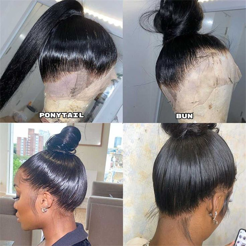 360 Transparent Lace Frontal Closure 22.5x4x2 With Adjustable Strap Virgin Straight Hair - 图片 6